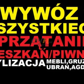 Utylizacja Kraków! Wywozimy wszystko!!!