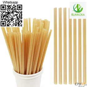 Paper straw biodegrad straw drinking bio set disposal