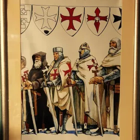 Sprzedam Okazały Obraz Mistrzów Zakonu Templariuszy