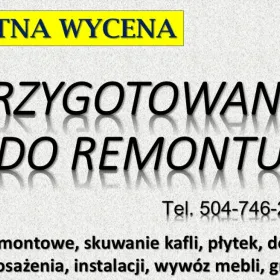 Usuwanie wełny mineralnej, cena. Tel. Wrocław, usunięcie