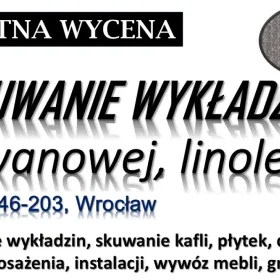 Usunięcie płytek pcv i wykładziny, Wrocław, tel. cennik