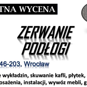Usunięcie płytek pcv i wykładziny, Wrocław, tel. cennik