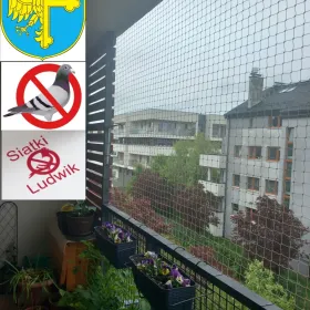 Opole siatki przeciw GOŁĘBIOM dla KOTA balkon okna LUDWIK