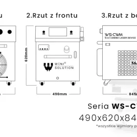 Spawarka laserowa 5w1 z funkcją czyszczenia i cięcia 2kW