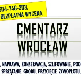 Założenie ramy na grób. Wrocław, opaska wokół pomnika, cena