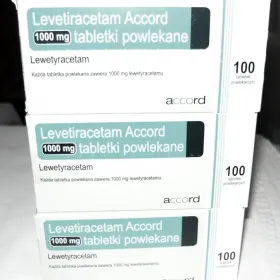 Levetiracetam 1000 mg, 100 tabletek powlekanych 3 opakowania